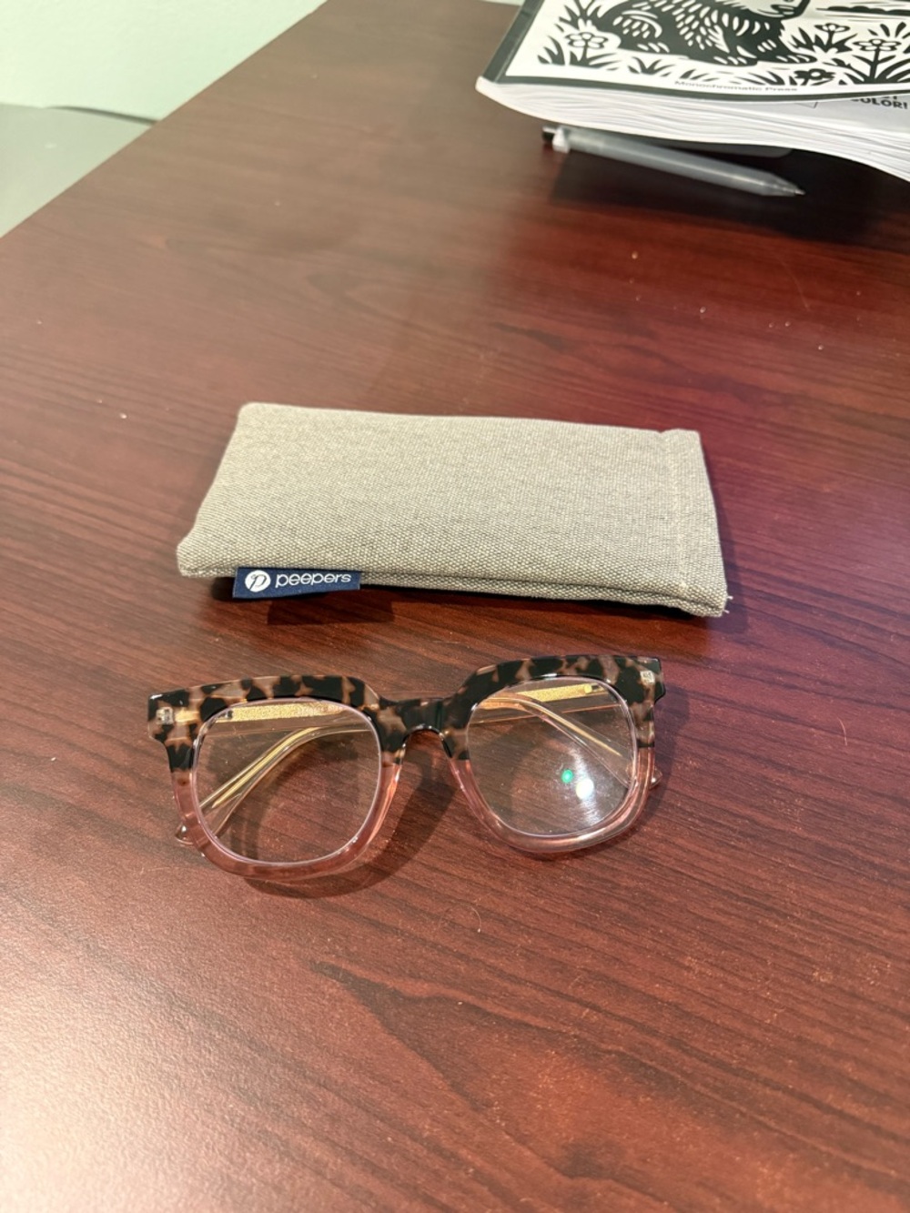 Peepers Women's Tortoise Pink Reading Glasses